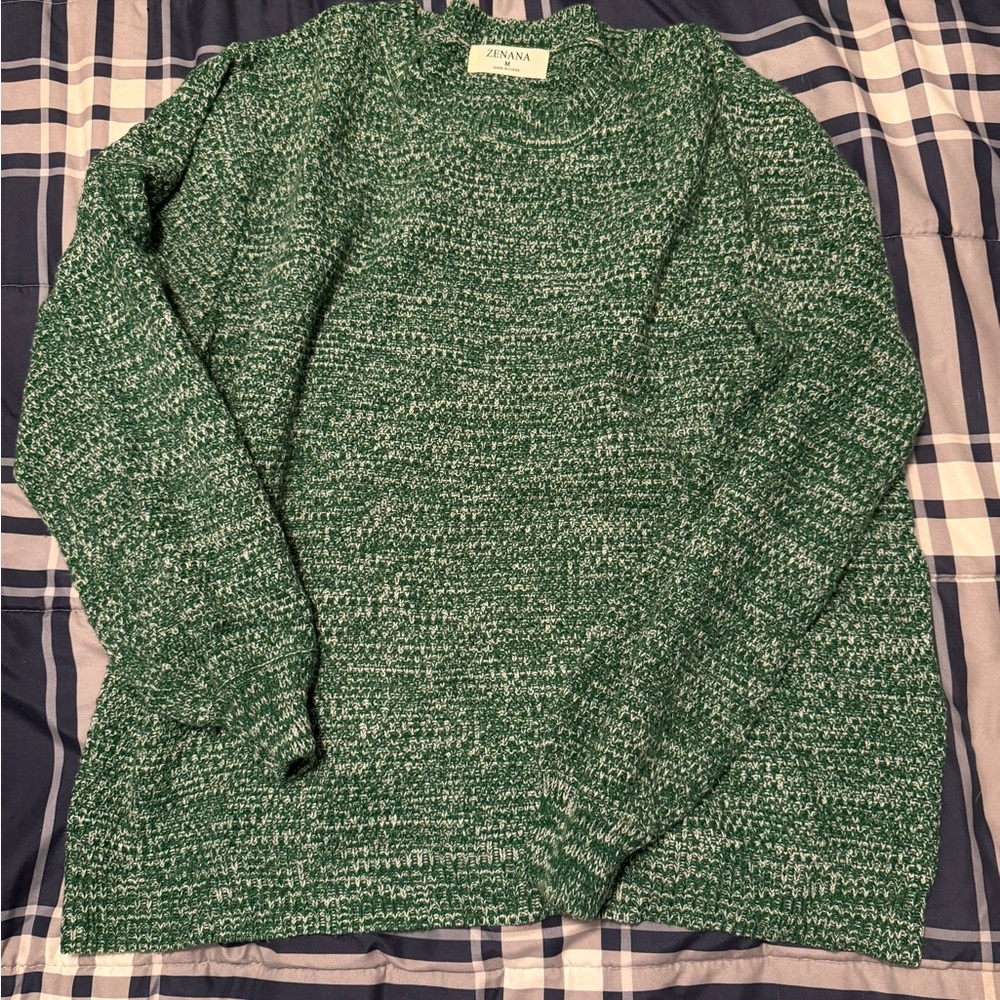Green Crewneck Sweater